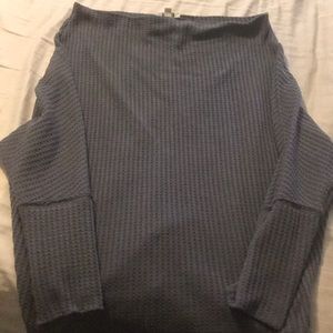 Grey Umgee boatneck top